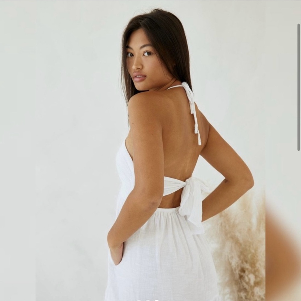 American Eagle White Maxi Dress